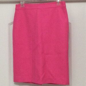 J Crew pink wool skirt